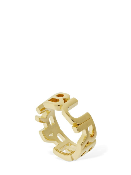 Burberry Logo Band Ring in gold
