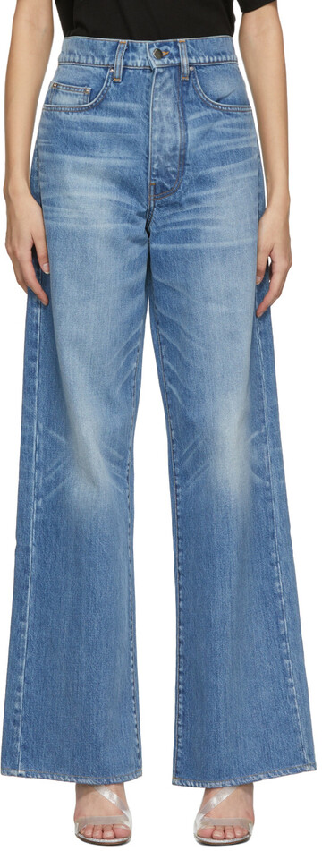 amiri indigo baggy jeans