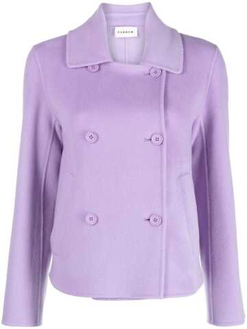 p.a.r.o.s.h. p.a.r.o.s.h. double-breasted wool-cashmere jacket - purple