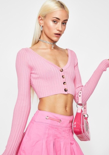 cardigan,bright or bubblegum pink cropped cardigan