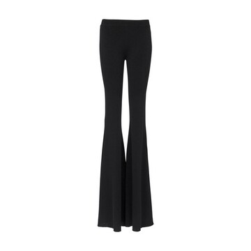 balmain high-waisted flared trousers in black