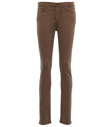 Ag Jeans Prima mid-rise skinny jeans in brown
