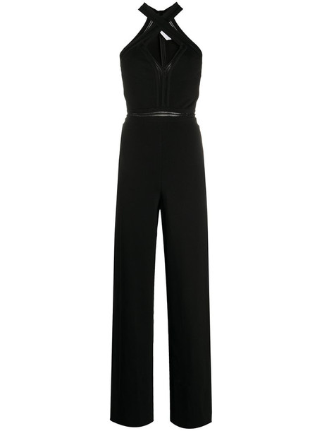 Stella McCartney criss-cross front jumpsuit in black