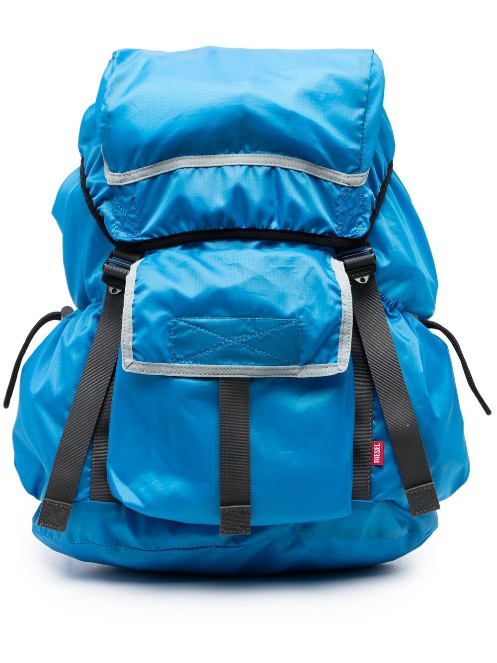 Diesel mini logo-tag backpack - Blue