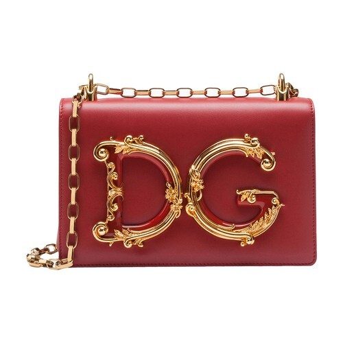 Dolce & Gabbana Nappa leather DG Girls bag in red