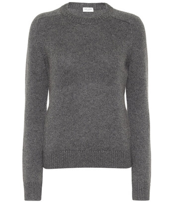 Saint Laurent Camel-hair sweater in grey