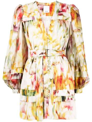 acler jensen abstract-print dress - multicolour