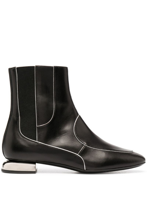 Pierre Hardy contrasting-trim leather ankle boots in black