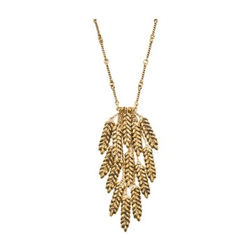 Aurelie Bidermann Wheat Long Necklace in gold
