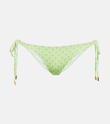 melissa odabash key west printed bikini bottoms in green