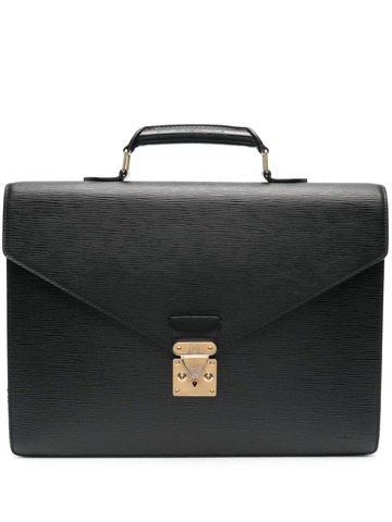 louis vuitton pre-owned serviette ambassadeur briefcase - black