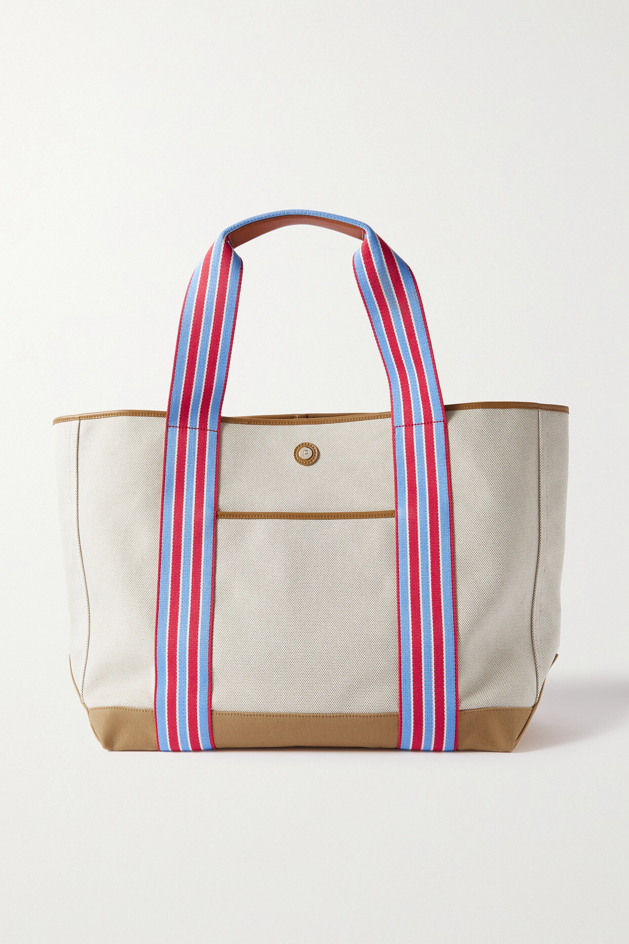 Paravel - + Net Sustain Cabana Leather And Canvas Tote - Neutrals