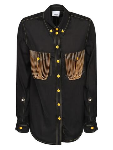 Burberry Chain-detail Shirt in black