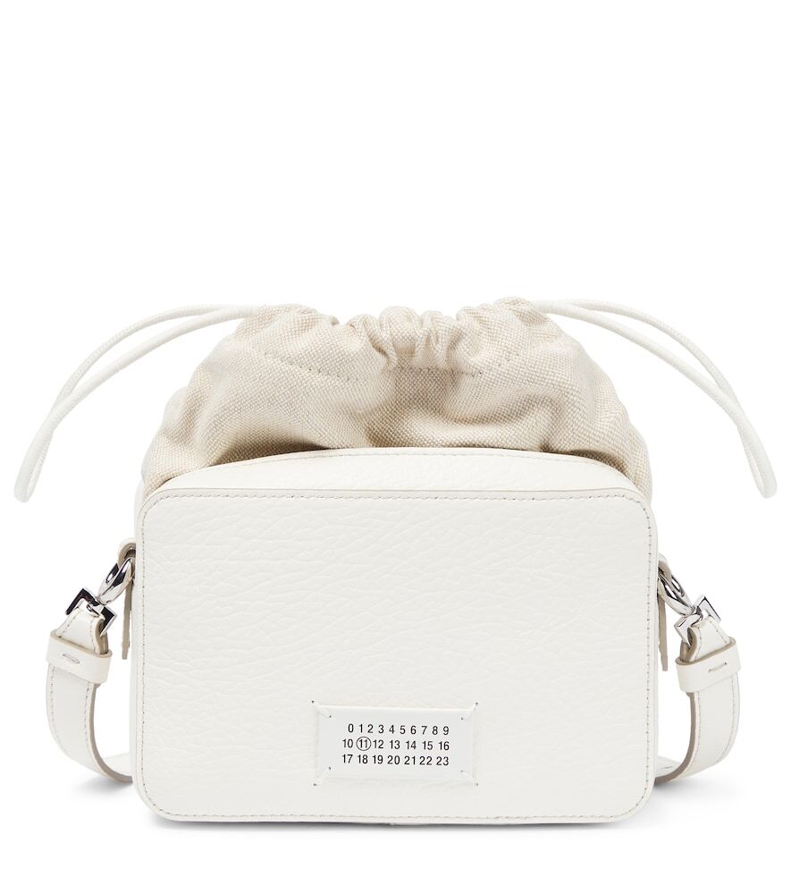 Maison Margiela 5AC Mini leather camera bag in white