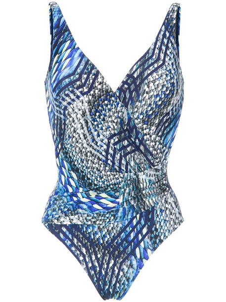 Lygia & Nanny Maisa printed swimsuit in blue