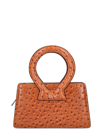 LUAR Anna Mini Leather Top Handle Bag in tan