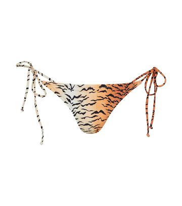 Reina Olga Miami tiger-print bikini bottoms in beige