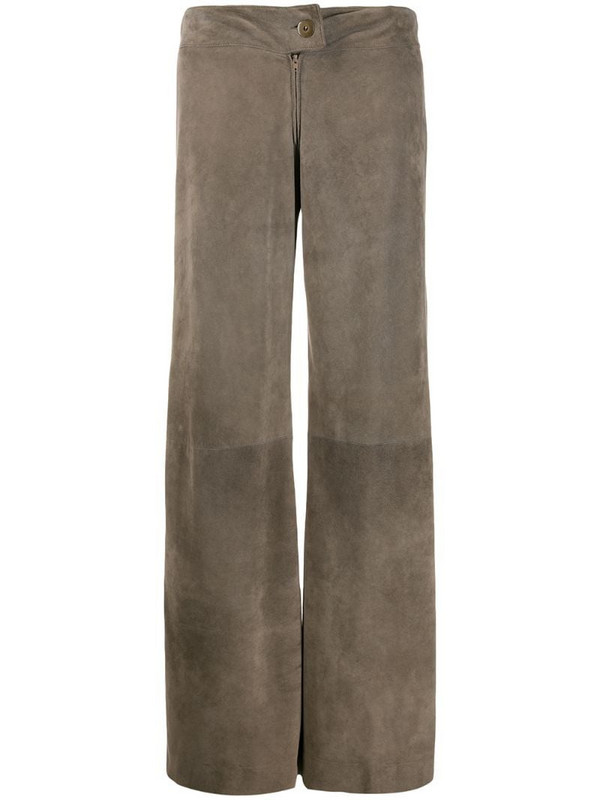 A.N.G.E.L.O. Vintage Cult 1990s textured wide-legged trousers in grey