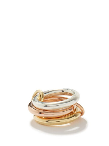 spinelli kilcollin - mercury mx gold, rose-gold & sterling-silver ring - womens - gold multi