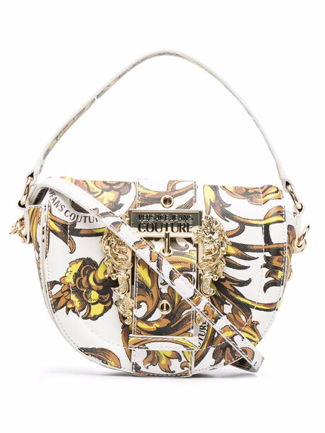 Versace Jeans Couture Barocco print cross body bag - White