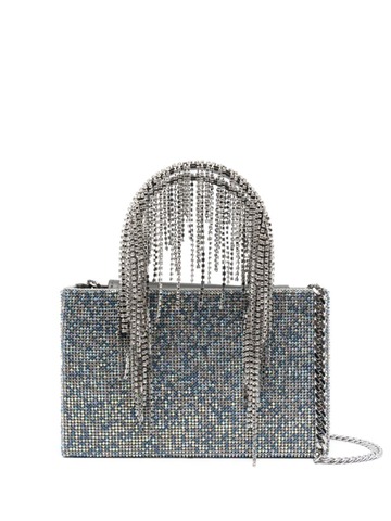 kara crystal-embellishment tote bag - blue