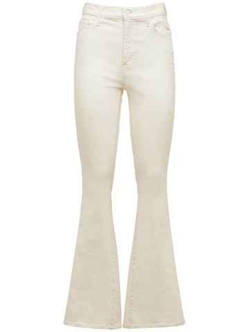 MOTHER Weekender Skimp High Waisted Flare Jeans in white