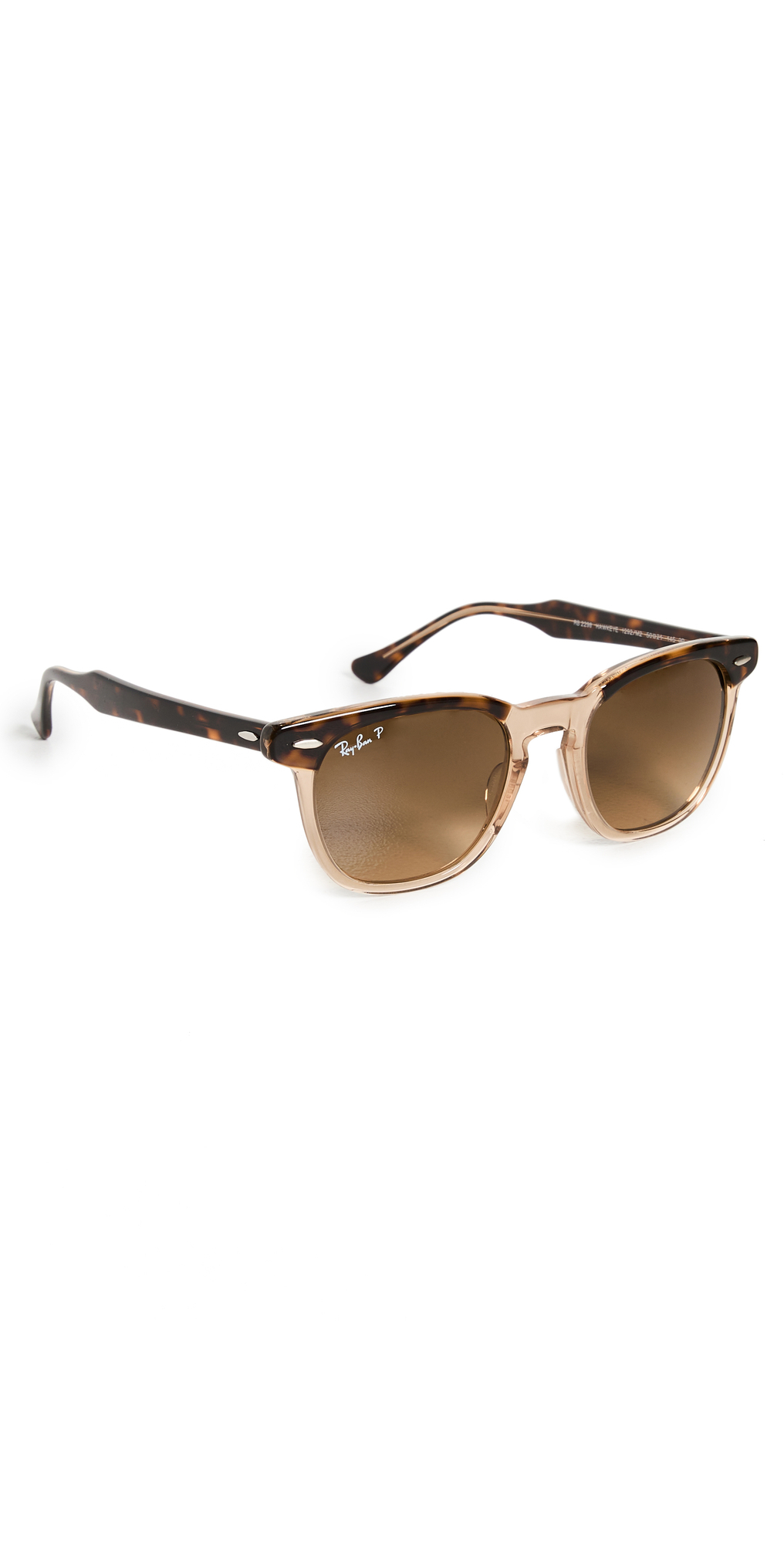 Ray-Ban 0RB2298 Evolution Square Sunglasses in brown / transparent