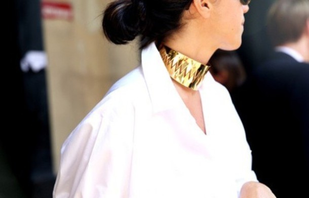 jewels collar necklace gold