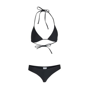 Anine Bing Amara triangle bikini top in black