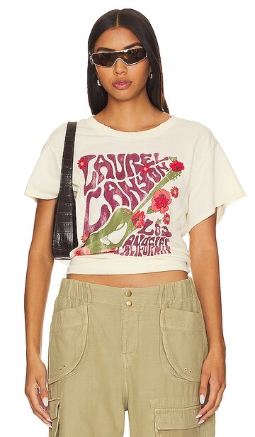 chaser laurel canyon poster tee in ivory