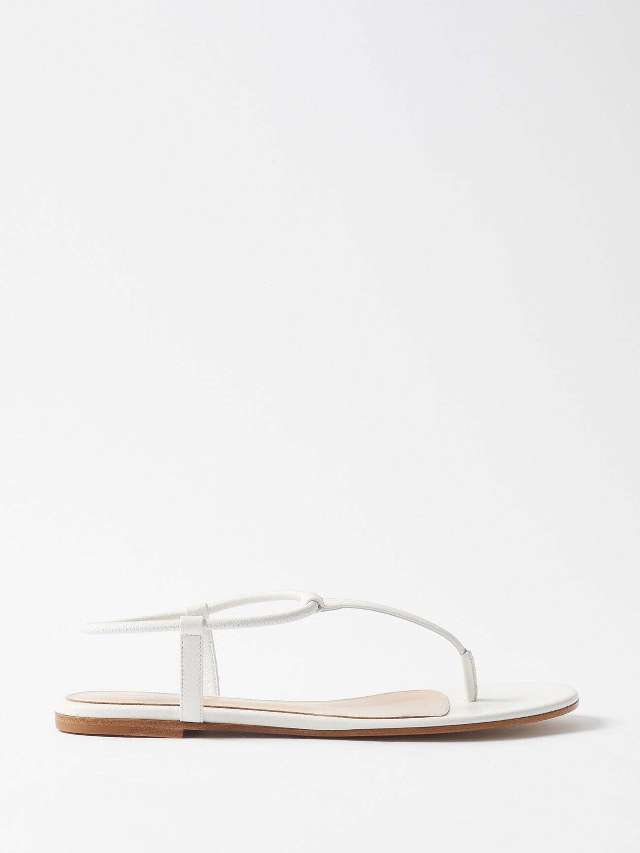 Gianvito Rossi - Jaey Leather Sandals - Womens - White