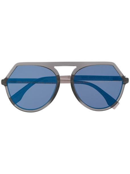 Fendi Eyewear aviator-style sunglasses in grey