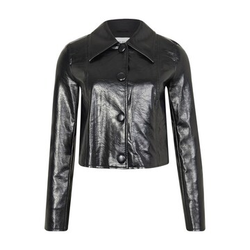 Stand Melanie faux leather jacket in black