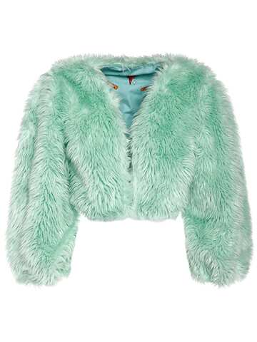 dsquared2 faux fur cropped jacket
