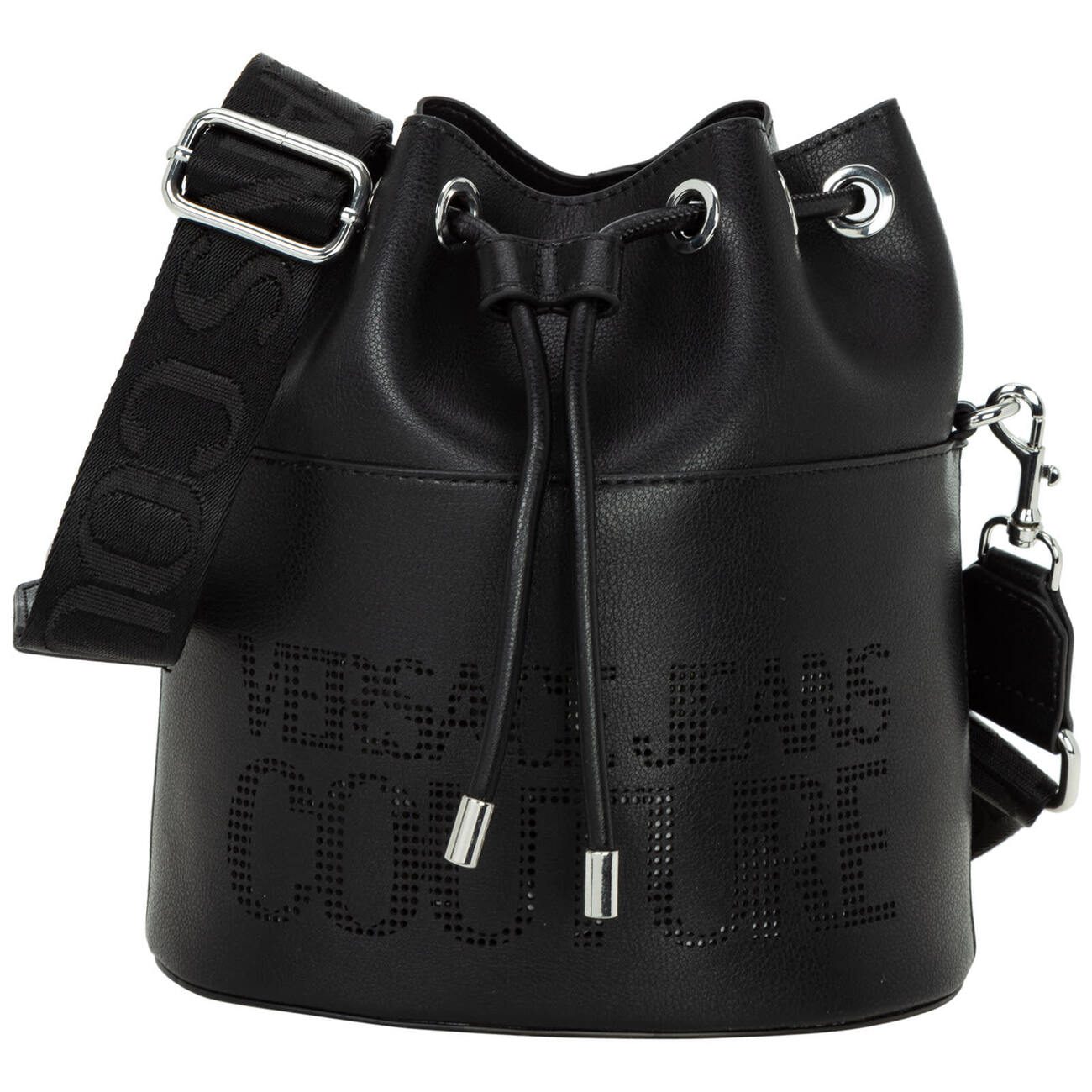 Versace Jeans Couture Garland Bucket Bag in black