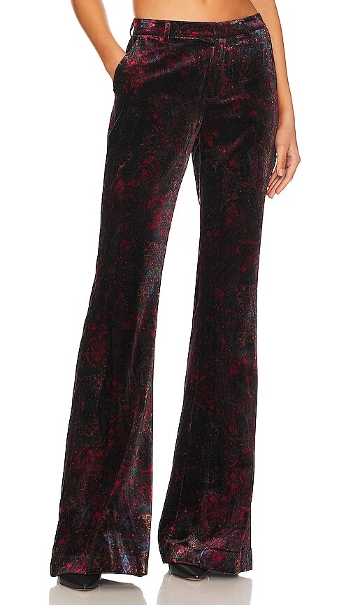 L'AGENCE Lane Flared Trouser in Red