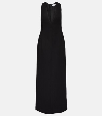 gabriela hearst ode wool maxi dress in black