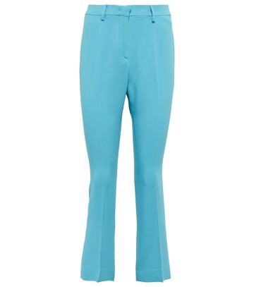 Etro High-rise straight pants in blue