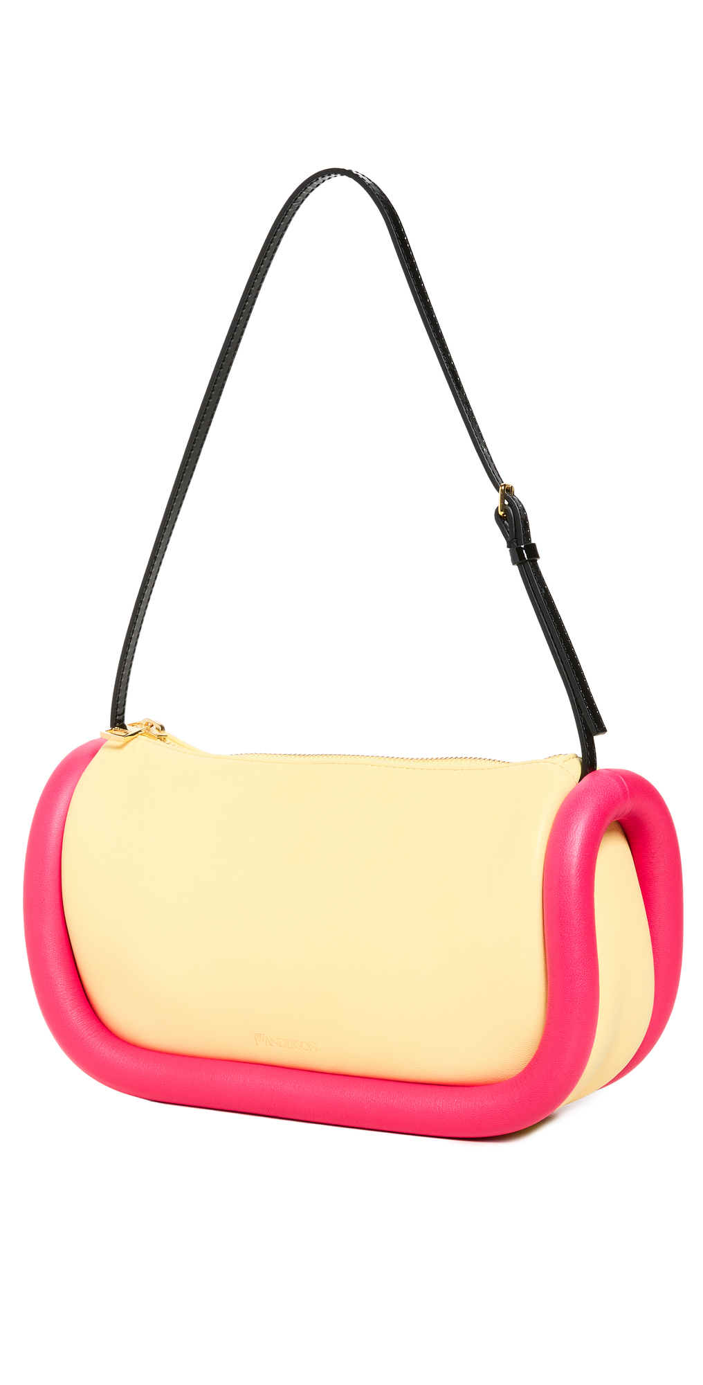 JW Anderson The Bumper Baguette Bag in pink / yellow