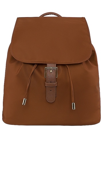 stoney clover lane flap backpack in chocolate