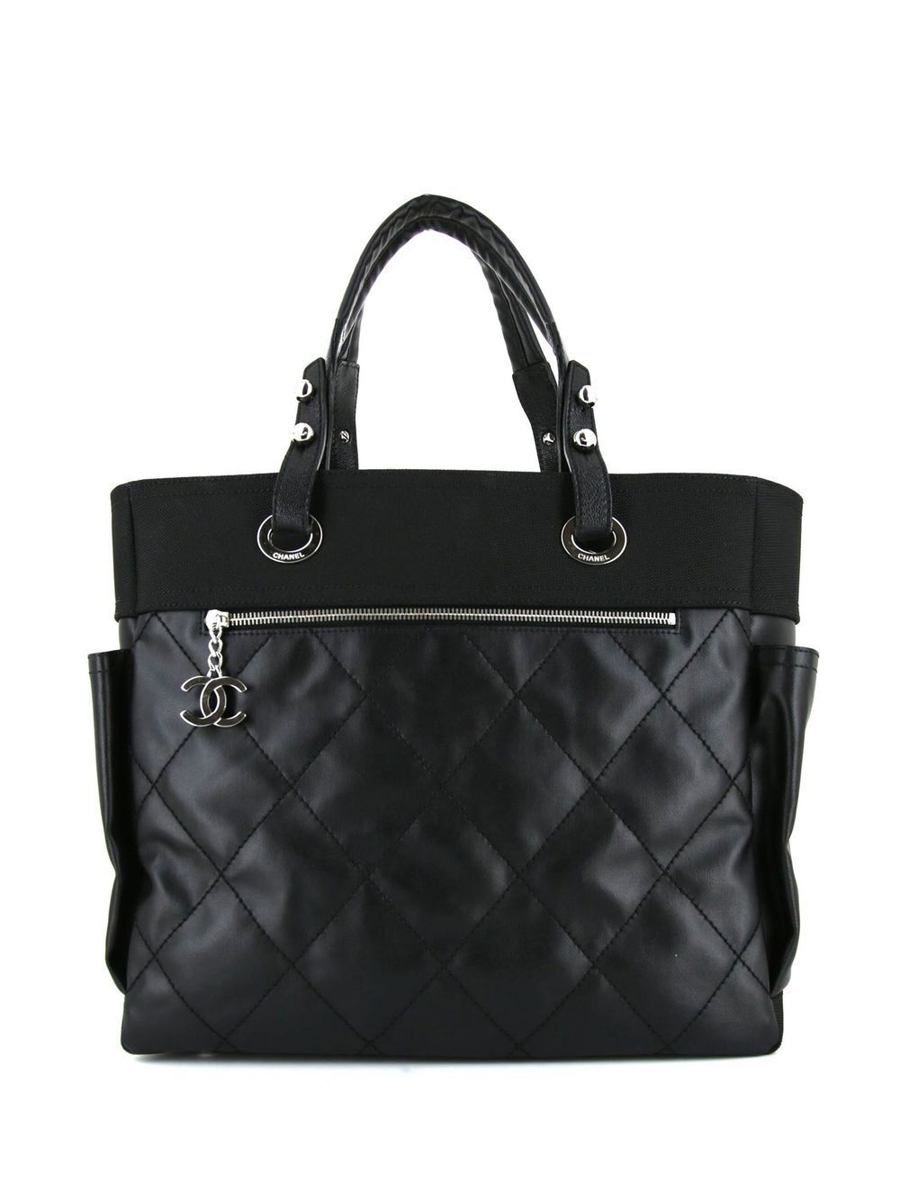 CHANEL Pre-Owned 2013 Biarritz panelled tote bag - Black