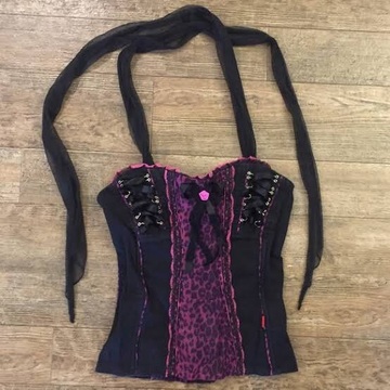 top,tripp nyc,pink,leopard print,black dress,black,alternative,goth,goth skirt,emo