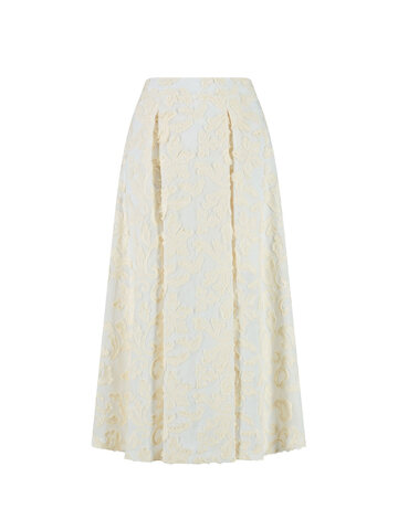 Kaos Wide Skirt With Pattern in ecru