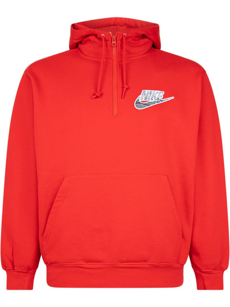 Supreme x Nike half-zip hoodie - Red
