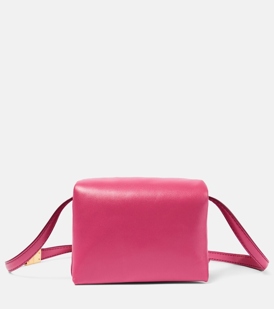 Marni Prisma Mini leather shoulder bag in pink