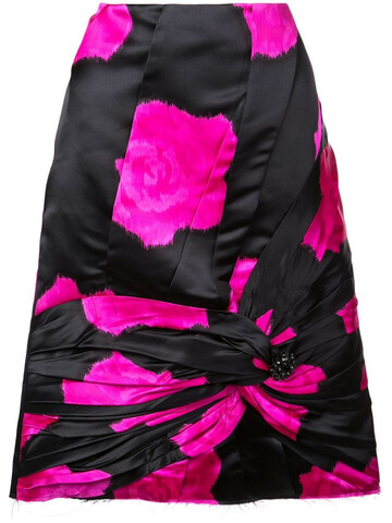 Calvin Klein 205W39nyc knot detail A-line skirt in black