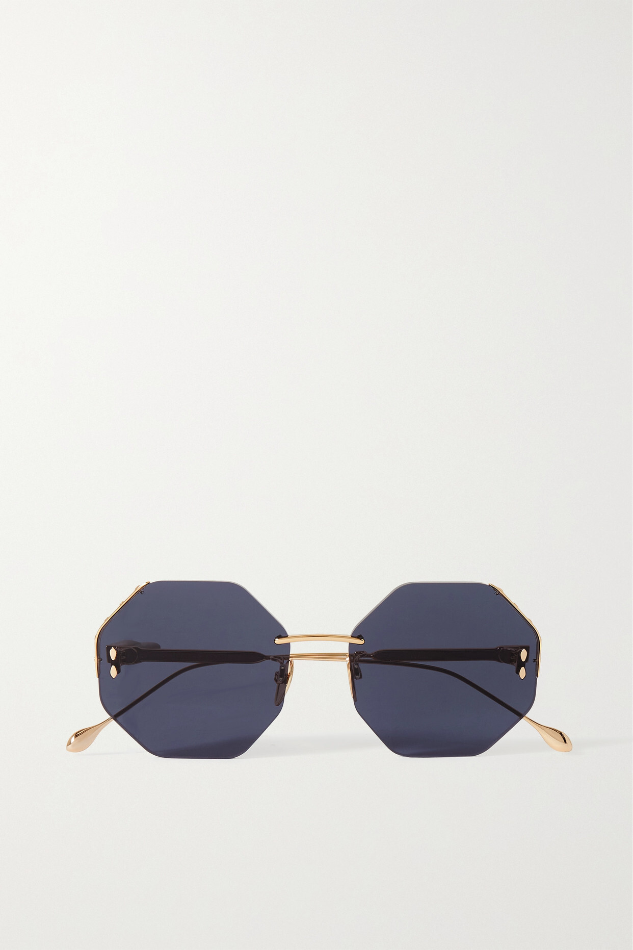 Isabel Marant - Octagonal-frame Rose Gold-tone Sunglasses - one size