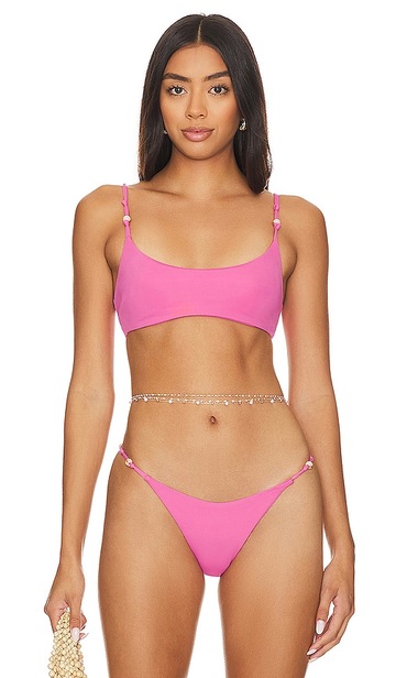 l*space x hannah montazami luisa bikini top in pink