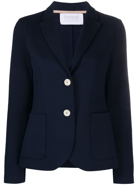 Harris Wharf London tailored single-breasted blazer in blue