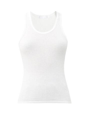 WARDROBE.NYC Wardrobe. nyc - Ribbed Cotton-jersey Tank Top - Womens - White